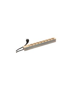 Schroff stikkontaktlist SCHUKO 8 uttak med transient beskyttelse