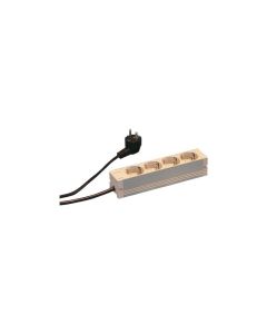 Schroff stikkontaktlist SCHUKO 4 uttak