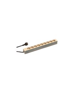 Schroff stikkontaktlist SCHUKO 9 uttak