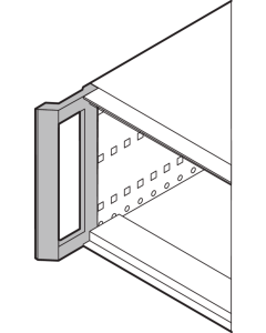 RATIOPAC PRO HANDLE 2U RAL7016 2PCS