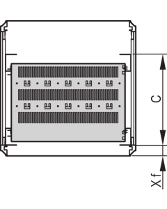 19"SHELF STAT.500D RAL7035
