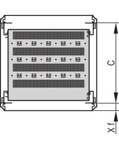 19"SHELF STAT.800D RAL7035