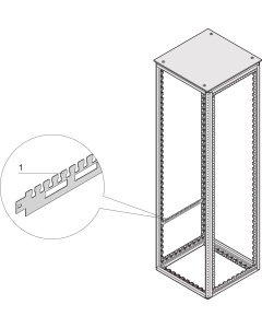 CABLE SUPPORT RAIL 300D RAL7021 X2
