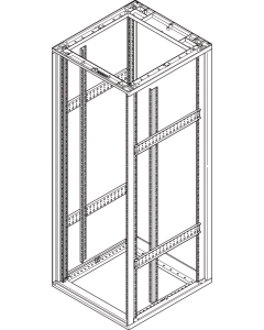 19"PANEL MOUNT 6U RAL7021 2PC