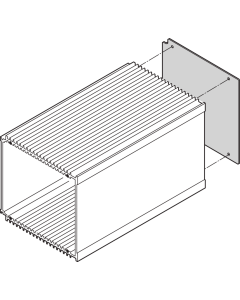 REARPL.3U PLAIN HF PIU 21HP