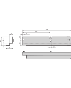 SLIDE RAILS 300D 40KG (5PR)