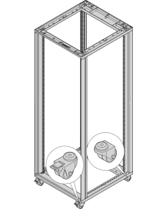 CASTOR KIT Ø50MM 200KG (4PCS/KIT)