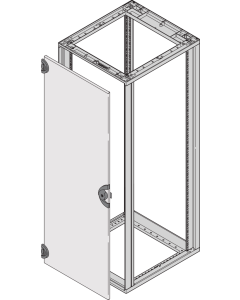 STEEL DOOR 180 DEG  6U  7035