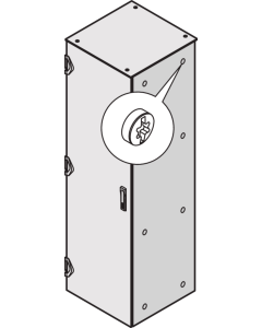 SIDE PANEL 1200H 1000D HF RAL7021 (2X)