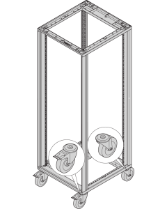 CASTOR KIT Ø125MM 400KG 4PC