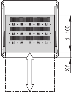 19"SHELF TELE.2U C=700 RAL7021