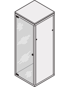 DOOR FULLY GLAZED 16U 553W