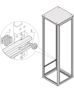 SCREW M5X10MM + NUT  (50PCS)