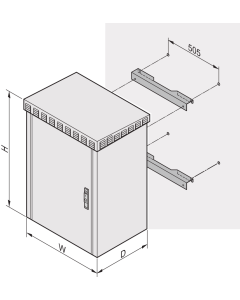 OUTDOOR WALL MOUNTING KIT UNIBODY