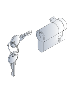 PROFIL HALF-CYLINDER W.2KEYS