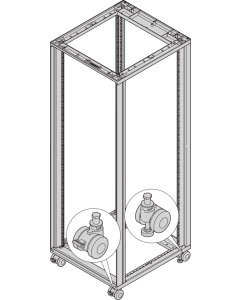 CASTOR KIT Ø60MM 400KG W.FEET
