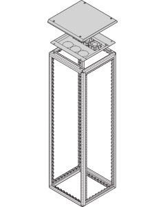 TOP COVER VENT.600W 1000D IP20