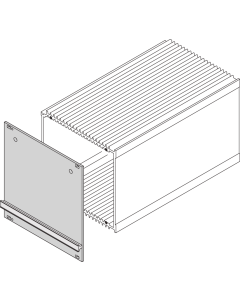 FRONTPL. RF + HANDLE 3U 7HP