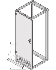 DOOR HINGE BRACKET UNIV.RAL7021