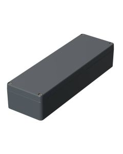 Aluminum enclosure, W 80, L 250, H 52 mm, Lh 12, M 4
