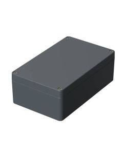 Aluminum enclosure, W 160, L 260, H 90 mm, Lh 20, M 6