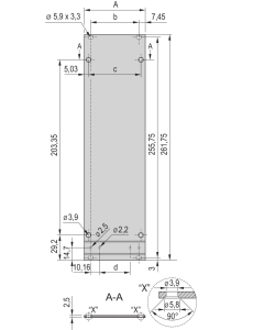 PIU FPL ANODIZED 6U 8HP