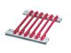 GUIDE RAIL STD 220T 2,5MM RED