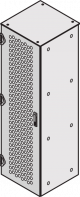 DOOR 1400H 600W VENT.3PT.RAL7035