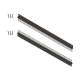 BRUSH CAB.ENTRY 1U BLACK (2X)